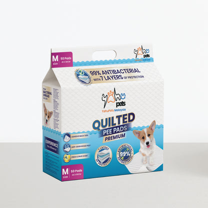 Premium 99% Antibacterial Pee Pad - No Odor, No Mess, Max Absorbency